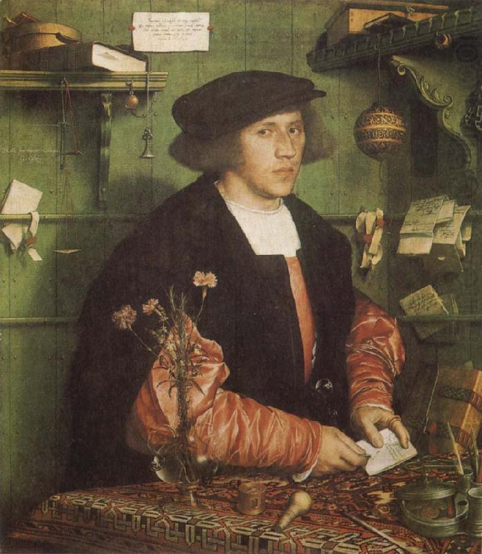 Hans holbein the younger Portrait of the Merchant Georg Gisze china oil painting image